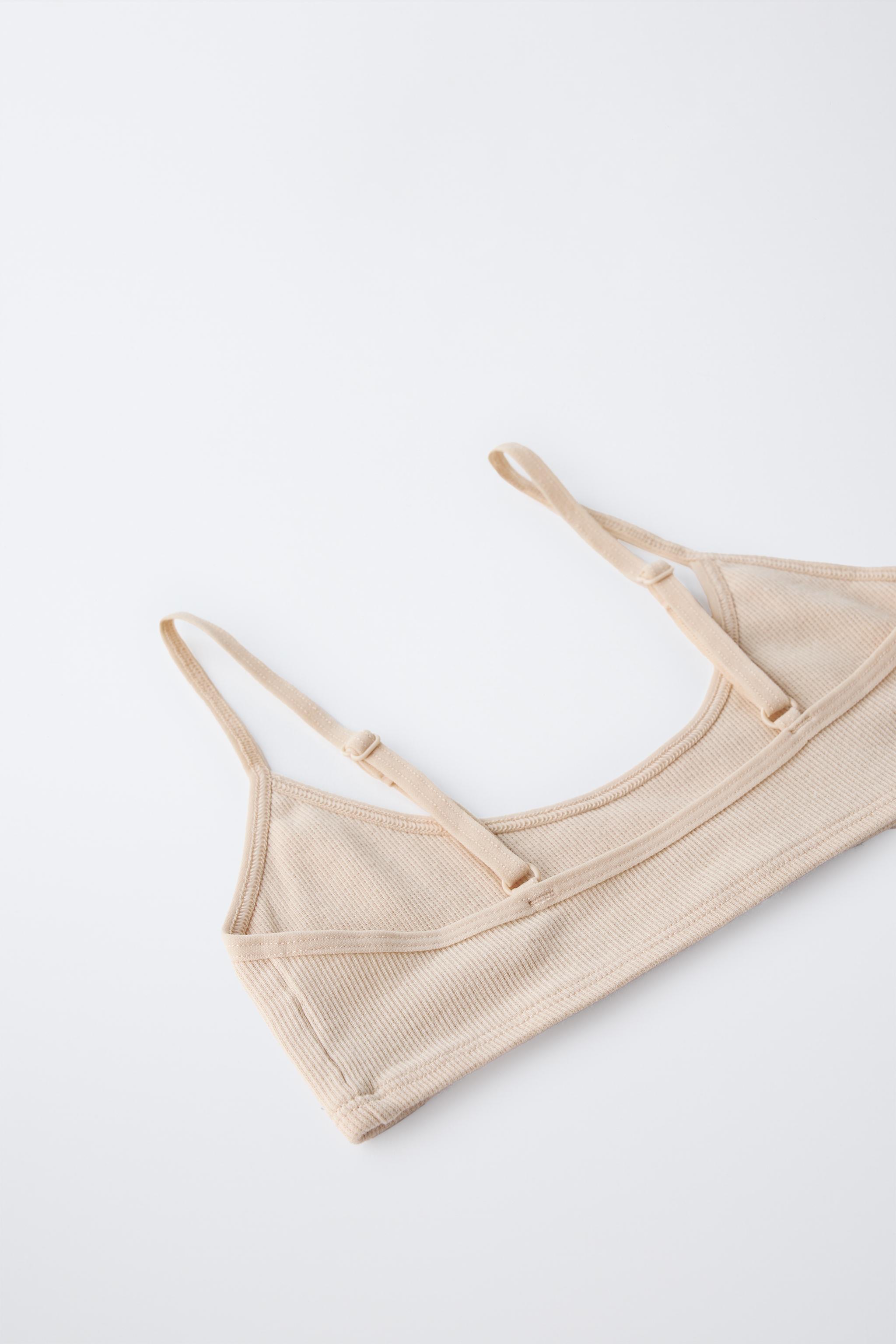 6-14 YEARS/ THREE-PACK OF RIBBED LABEL BRALETTES